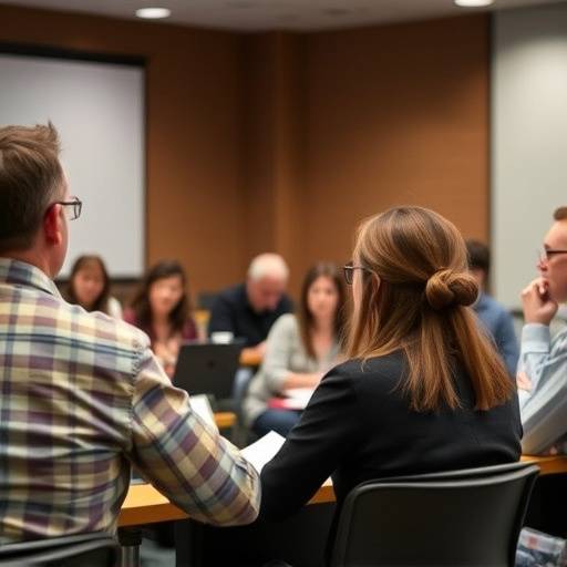 Personas practicando un discurso en un ambiente de curso básico de oratoria